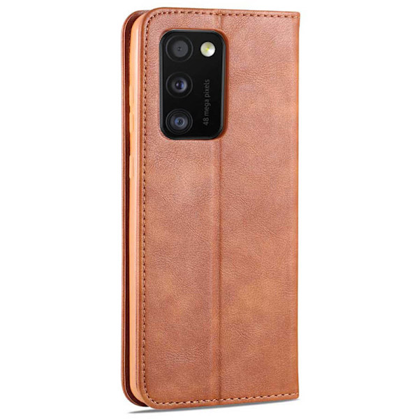 Samsung Galaxy A41 - Professionellt Stilrent Plånboksfodral Ljusbrun