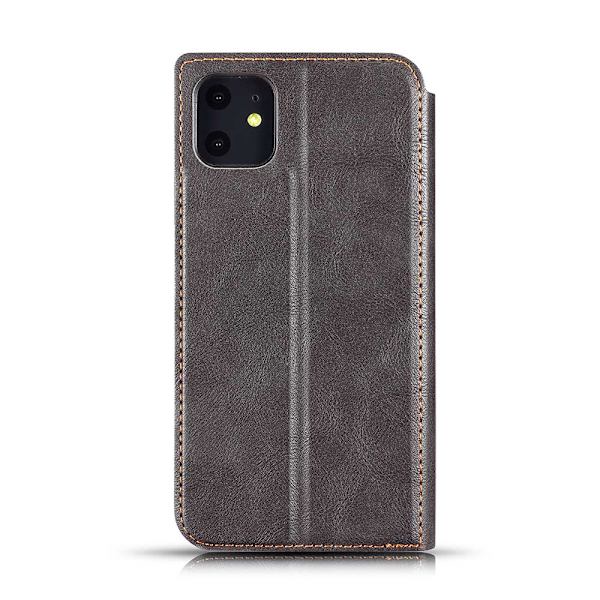 iPhone 11 - Praktiskt Retro Plånboksfodral Brun Brun