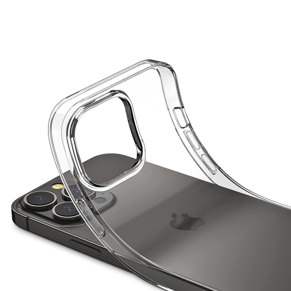 iPhone 14 Pro Max - Kraftfullt Tunt Skyddsskal (LEMAN) Genomskinlig