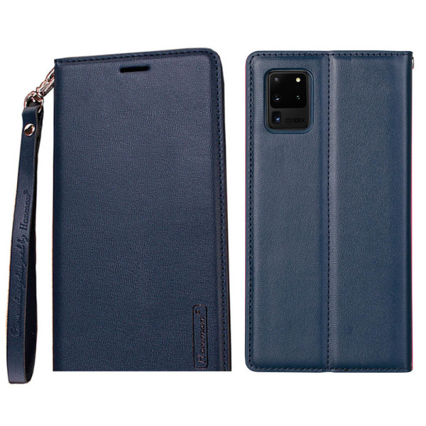 Samsung Galaxy S20 Ultra - Stilfuldt HANMAN Wallet etui Mörkblå