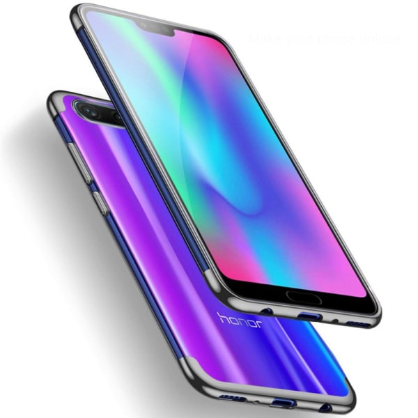 Huawei Y6 2018 - Tyylikäs galvanoitu silikonikuori (FLOVEME) Svart