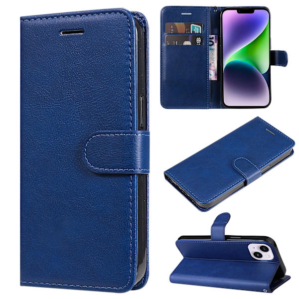 iPhone 14 - Elegant Praktiskt Floveme Plånboksfodral Svart