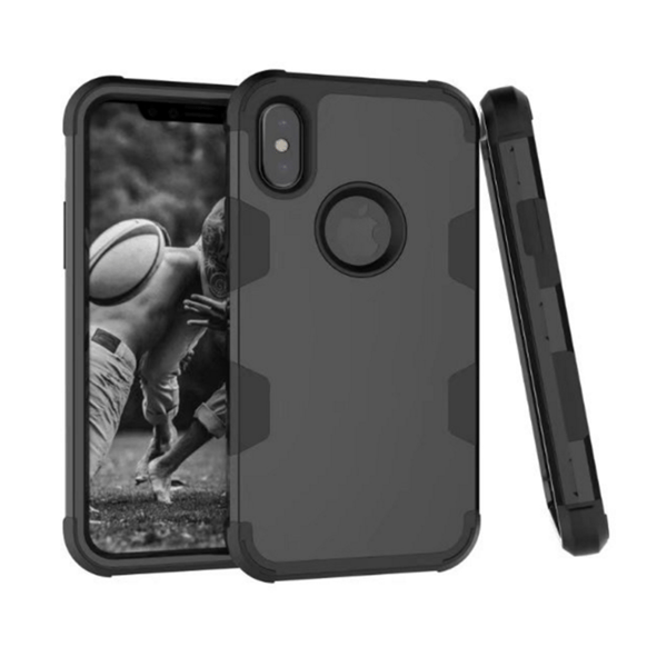 Stilrent Skal till iPhone X/XS Grå/Orange Grå/Orange