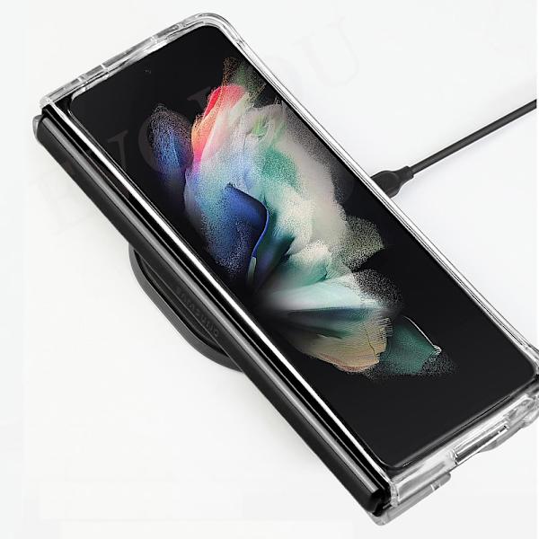 Samsung Galaxy Z Fold 4 - Effektfullt Smidigt Floveme Skal Genomskinlig