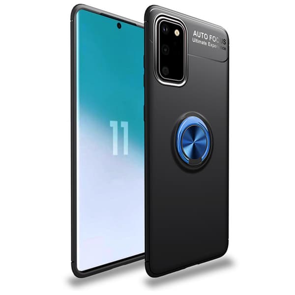 Samsung Galaxy S20 - Effektivt cover med ringholder Blå Blå