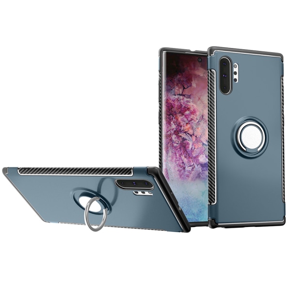 Samsung Galaxy Note10 Plus - Smart Skal med Ringhållare Grå