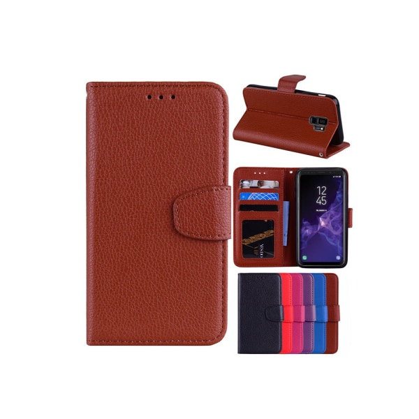 Samsung Galaxy S9Plus - Deksel med lommebok (slitesterk) Röd