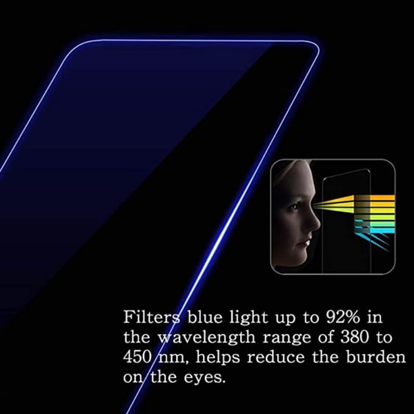 A71 Anti-Blue-Ray Anti-Fingerprints Näytönsuoja 9H 0,3mm Transparent/Genomskinlig