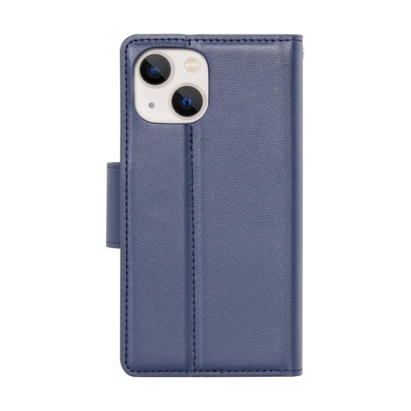 iPhone 15 - Tyylikäs lompakkokotelo Marine blue
