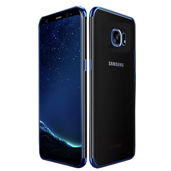 Samsung Galaxy S7 Edge - Stilig Floveme silikondeksel Blå