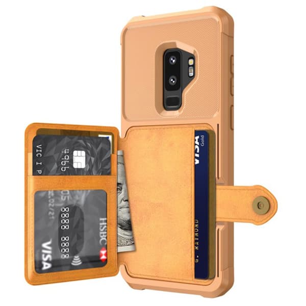 Skal med Kortfack - Samsung Galaxy S9 Plus Blå