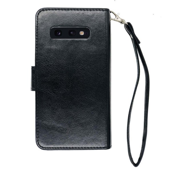 Stilig 9-korts FLOVEME lommebokdeksel - Samsung Galaxy S10E Svart