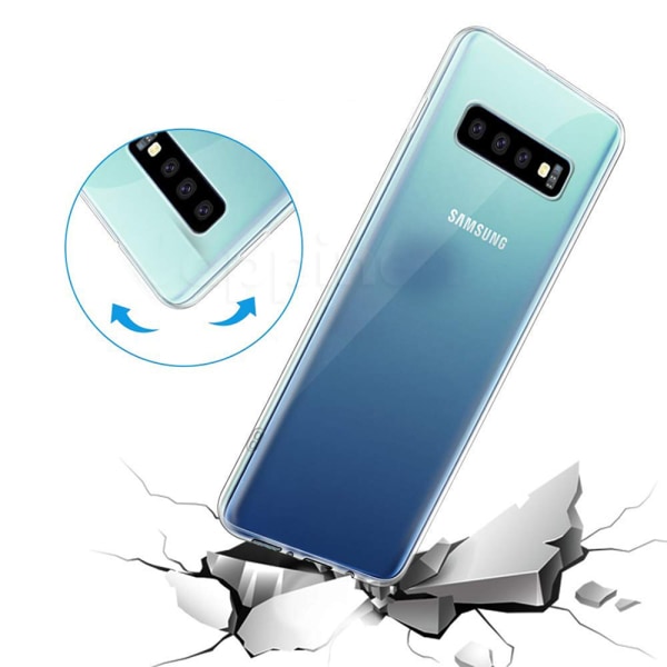 Samsung Galaxy S10 Plus - Smart Skyddsskal i Silikon av FLOVEME Transparent/Genomskinlig