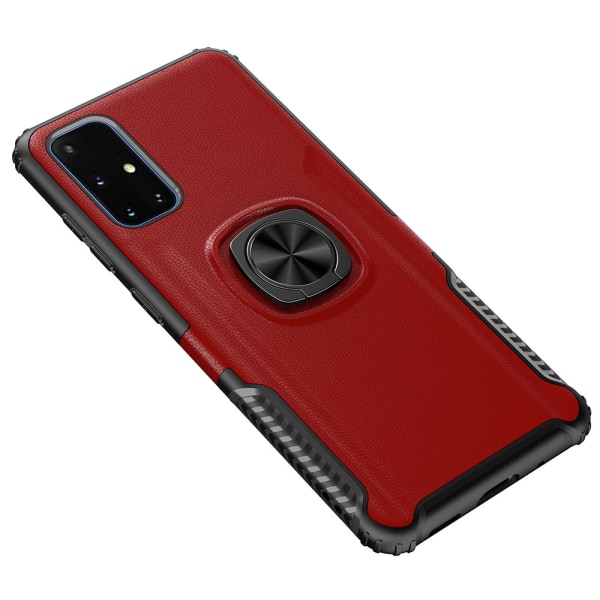 Samsung Galaxy A71 - Praktisk Leman-deksel med ringholder Röd