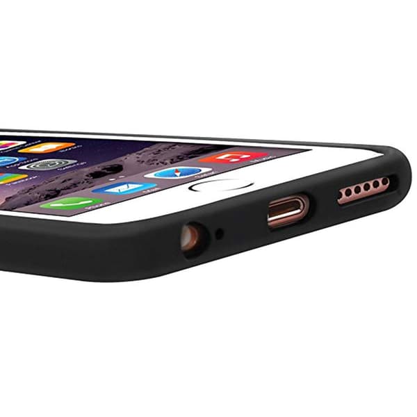 iPhone 6/6S - Kraftfullt Nillkin Silikonskal Svart Svart