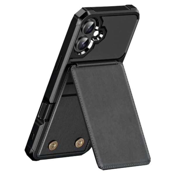 iPhone 16 Kortfodral - Tunt & Skyddande Svart