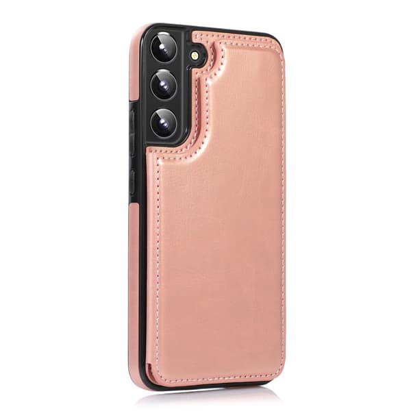 Samsung Galaxy S22 - Stilfuldt Etui med Kortholder Vit