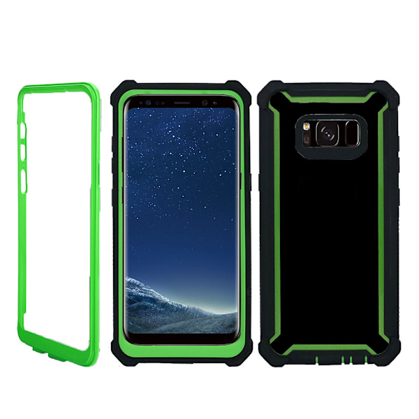 Samsung Galaxy S8 - Praktiskt Stilsäkert Skyddsfodral ROSA/VIT