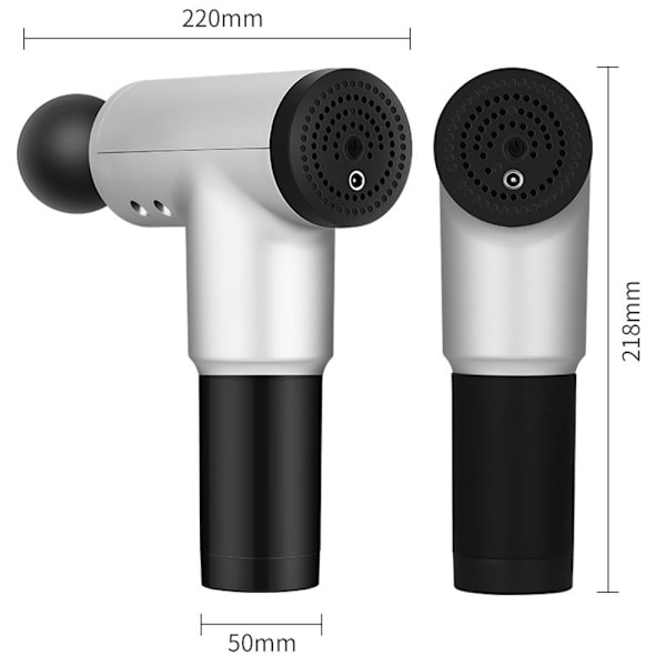 Effektfull Massage Pistol Silver