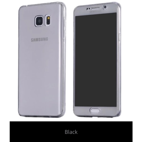 Samsung S6 Dubbelsidigt silikonfodral med TOUCHFUNKTION Blå