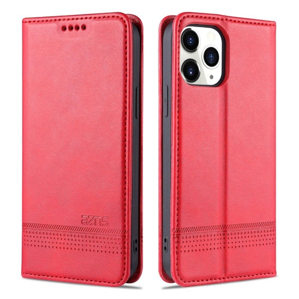 iPhone 12 Pro - Professionelt AZNS Wallet Cover Röd