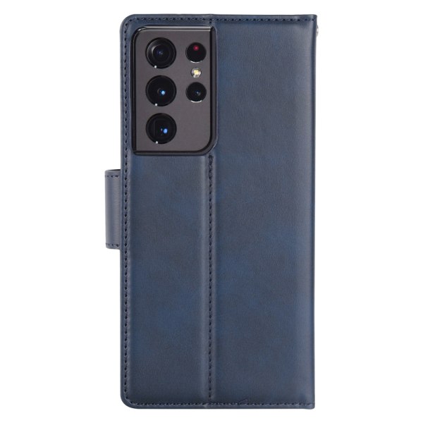 Samsung Galaxy S21 Ultra - Stilfuldt 2-1 Hanman Wallet Cover Svart
