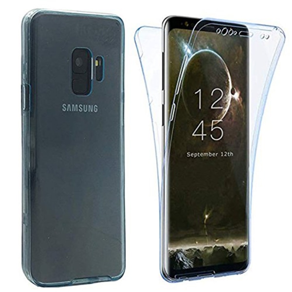 Tyylikäs kaksipuolinen silikonikuori Kosketustoiminto Samsung A6 2018 Svart