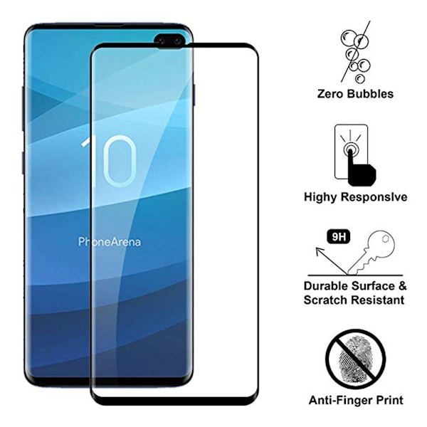 Samsung Galaxy S10 Plus Skärmskydd 3D HD 0,3mm Transparent