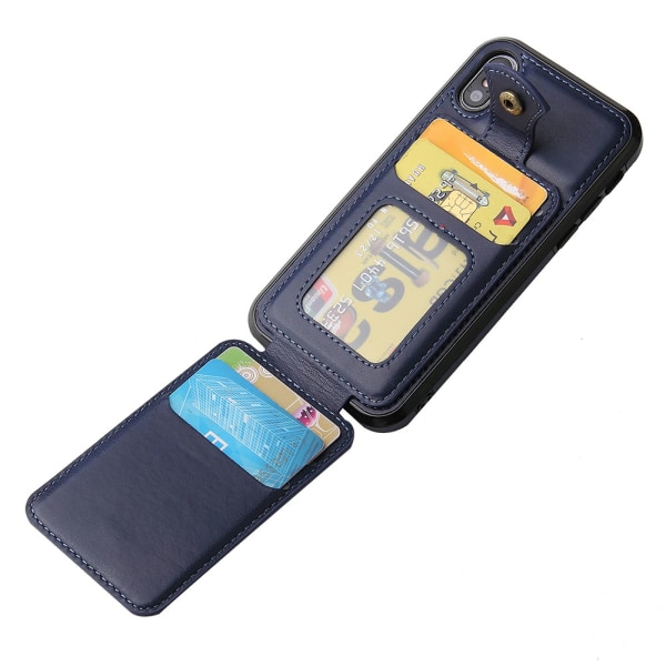 Skyddsskal med Kortfack - iPhone XR Mörkbrun Mörkbrun