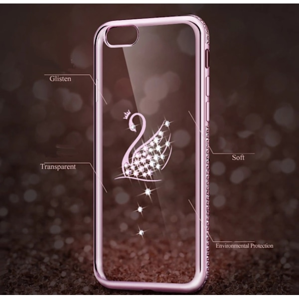 iPhone 6/6S Plus - Elegant silikonskal (Svanmotiv) Guld Guld