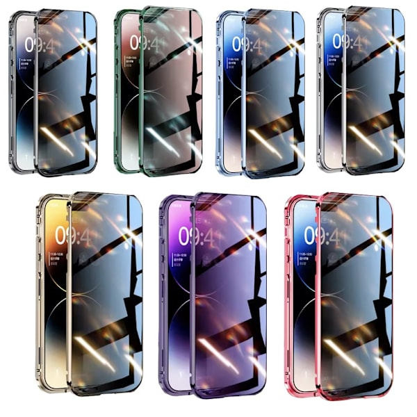 iPhone 16 Plus - Dubbelsidigt Skal Magnetiskt i Stilren Design Grön