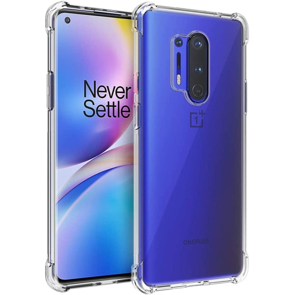 OnePlus 8 Pro - Tyylikäs suojakuori FLOVEME Transparent/Genomskinlig