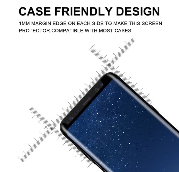 Samsung Galaxy S8+ Skärmskydd CASE-Friendly 2-PACK ProGuard Genomskinlig
