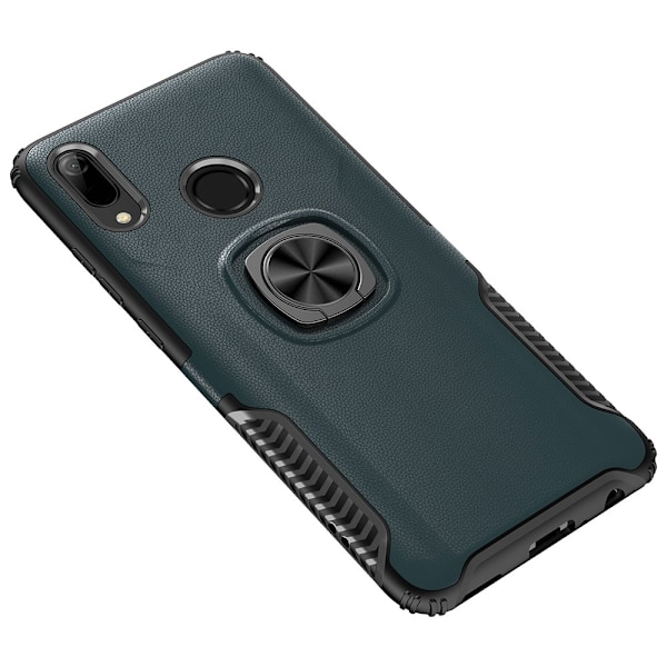 Huawei Y6 2019 - Praktiskt Skal med Ringhållare (LEMAN) Guld