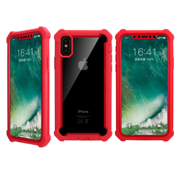 iPhone XS Max - Stötdämpande Kraftfullt Skyddsfodral Kamouflage Rosa