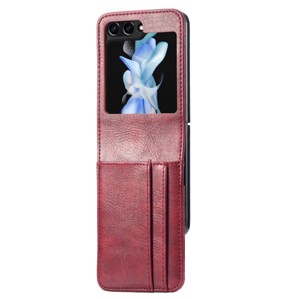 Galaxy Z Flip 5 5G - Lompakkokotelo korttipaikalla Red