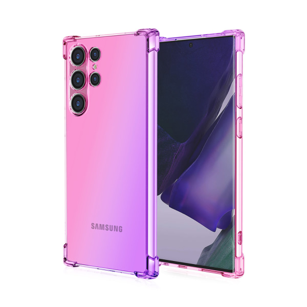 Samsung Galaxy S22 Ultra - Tehokas suojaava Floveme-kotelo Blå/Rosa