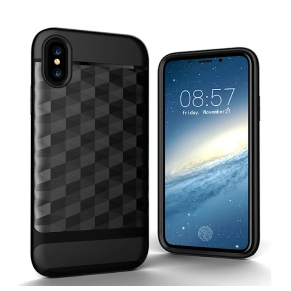 iPhone X/XS - Elegant beskyttelsesdeksel Svart