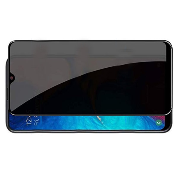 Samsung A20e Anti-Spy 2.5D skjermbeskytterramme 9H Svart Svart