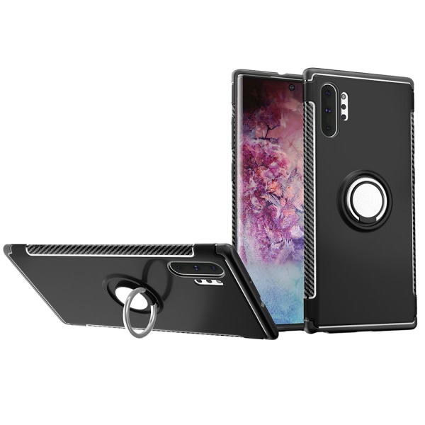 Samsung Galaxy Note10 Plus - Smart Skal med Ringhållare Petrol