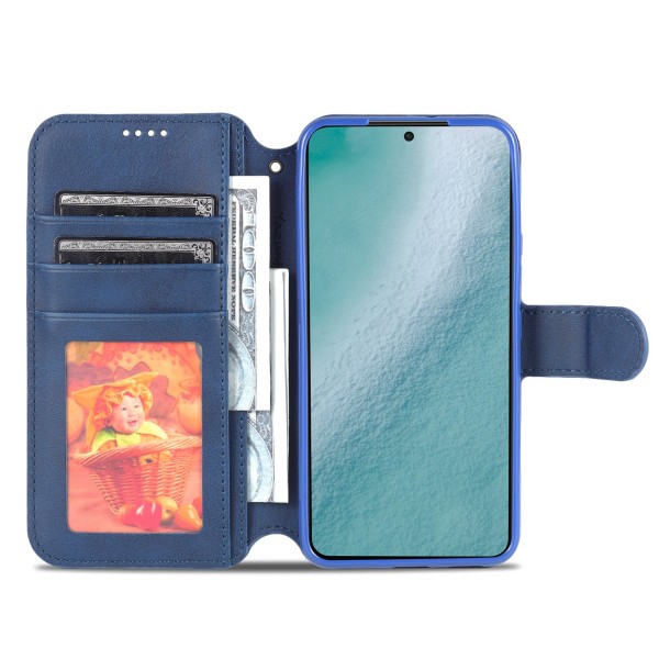 Samsung Galaxy S21 FE - Effektivt praktisk pungetui Blå