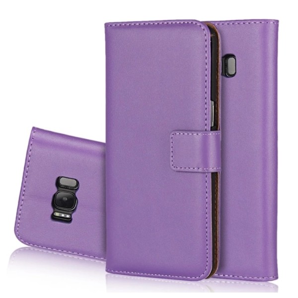 Stilrent plånboksfodral i Läder till Samsung Galaxy S8+ Blå
