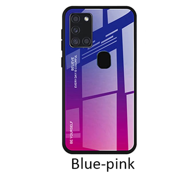 Samsung Galaxy A21S - Skal Blå/Rosa