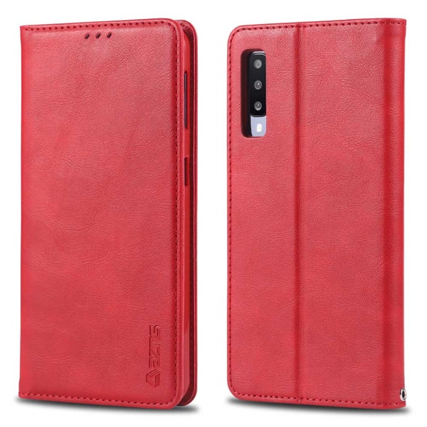 Samsung Galaxy A70 - Stilfuldt retro pung etui Röd