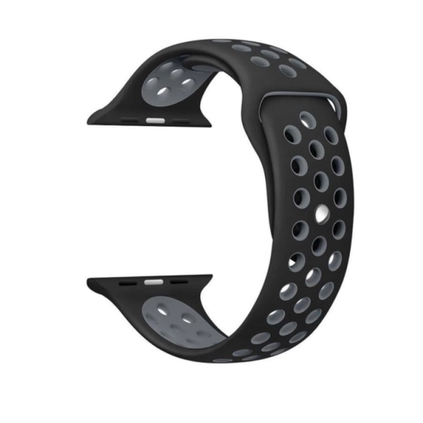 Apple Watch 38mm - NORTH EDGE Praktiska Silikonarmband Marinblå/Vit L