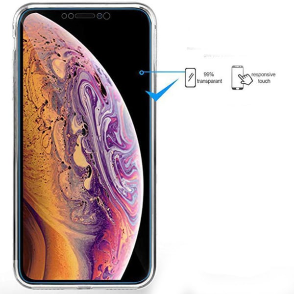 iPhone 11 - Suojaava kaksipuolinen silikonikotelo NORTH Transparent/Genomskinlig