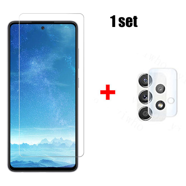 Galaxy A52s 5G skjermbeskytter + kameralinsebeskytter HD 0,3 mm Transparent