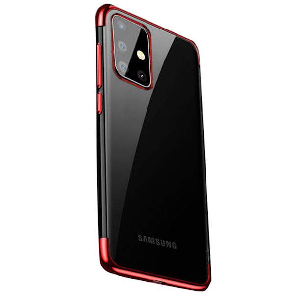 Samsung Galaxy A71 - Stilfuldt Floveme Silikone Cover Svart