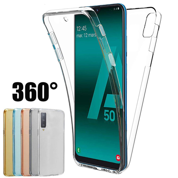 Samsung A50 | 360° TPU silikonetui | Omfattende beskyttelse Guld
