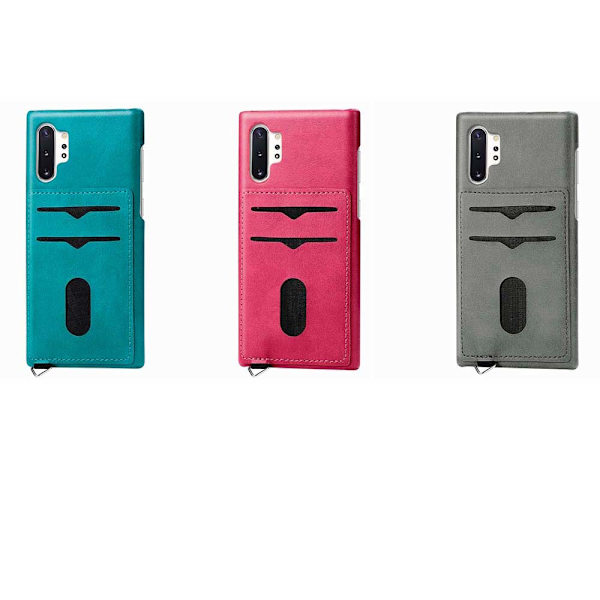 Skal med Kortfack - Samsung Galaxy Note10 Plus Havsgrön